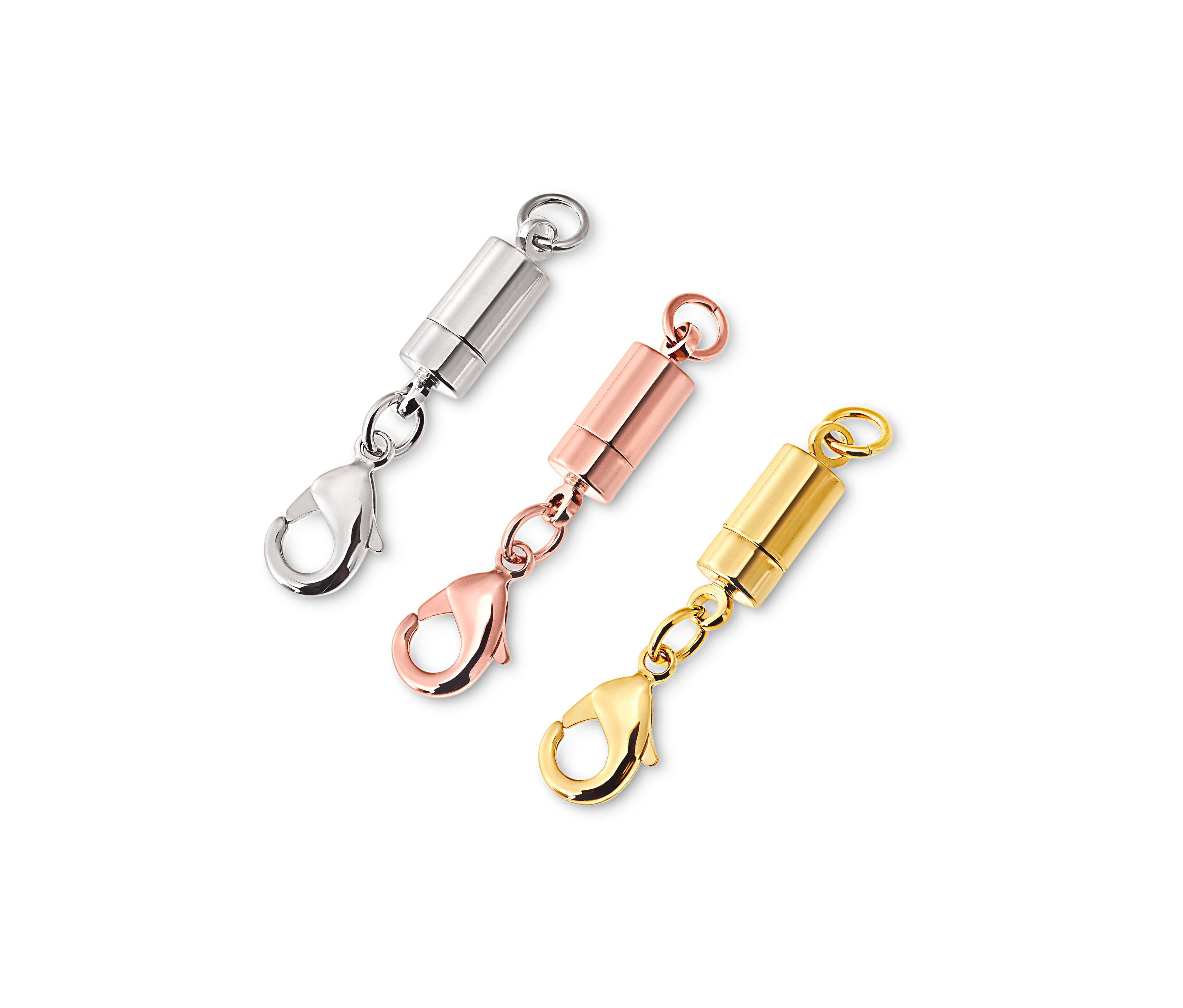 Ezüst, rózsaszín és arany színű, 3 mágneszár ékszerekhez.
