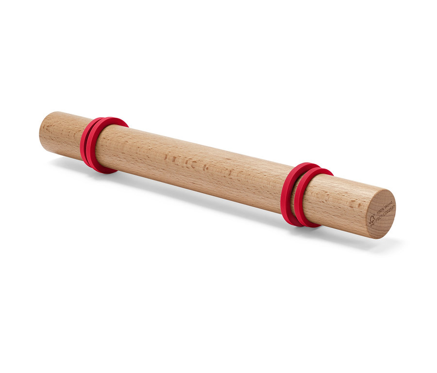 Sodrófa, állítható vastagságú, piros gyűrűkkel.