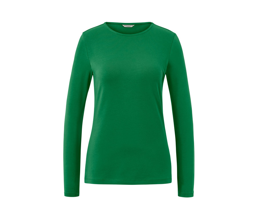 Zöld hosszú ujjú felső.