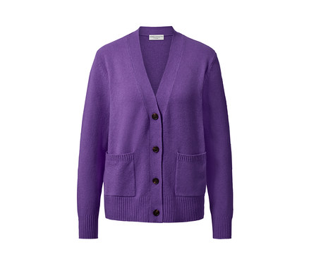 Kötött kardigán gyapjúval, lila