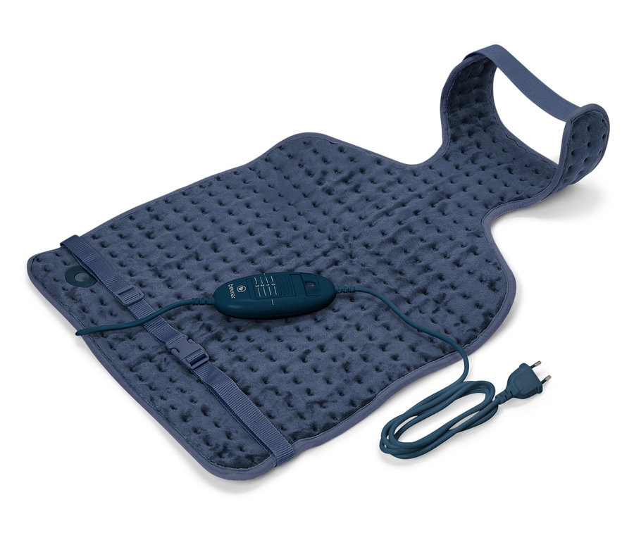 Kék fűtőbetét vezérlővel és tápkábellel.