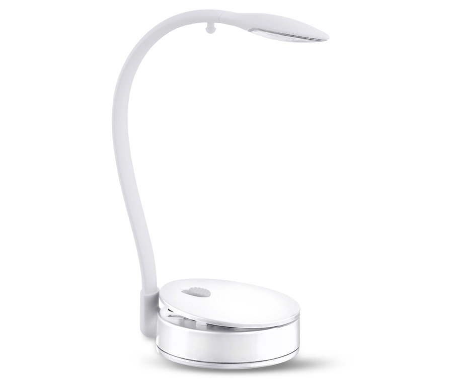 Egy fehér lámpa fehér háttéren.