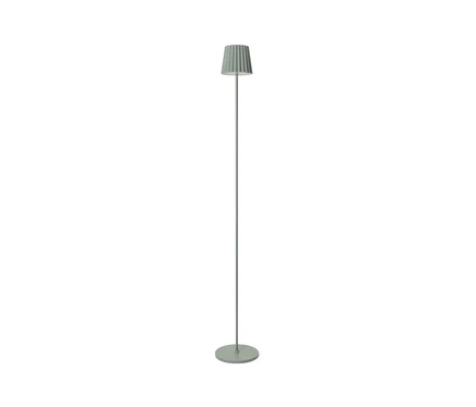 Zöld LED-es akkumulátoros kültéri állólámpa.