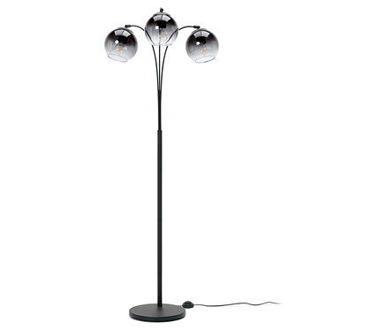 Állólámpa füstüveg lámpabúrákkal