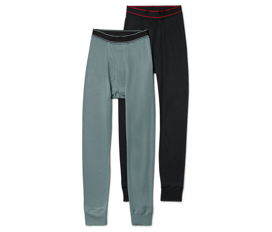 Két férfi thermo alsó: egy szürkészöld és egy fekete.