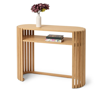 »HOLT« konzol, bambuszból, lamellás elemekkel