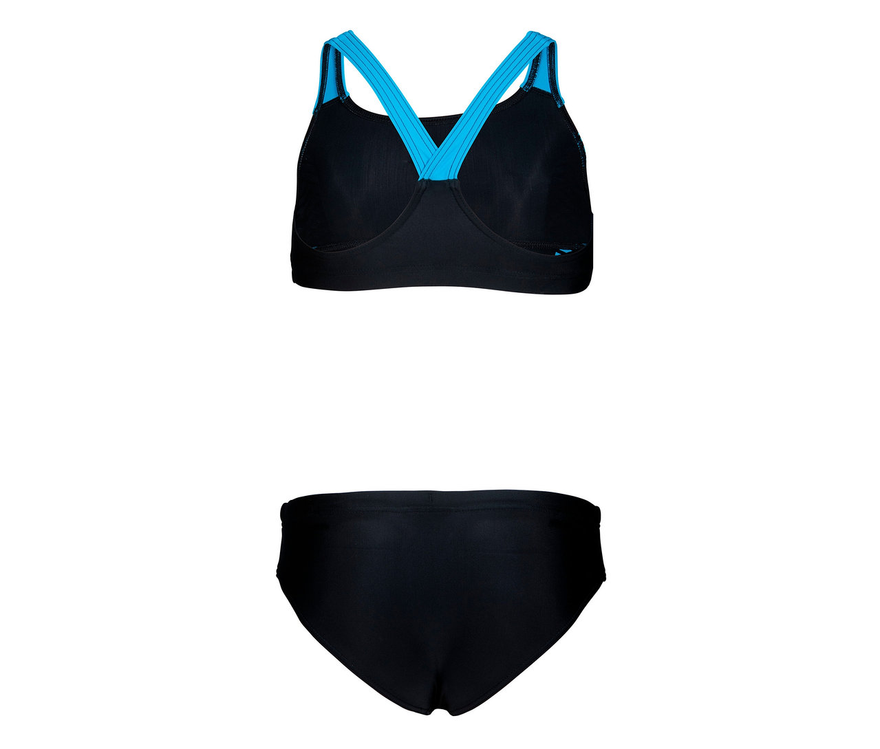 Fekete arena Feel márkájú Openings Energy Back gyerekbikini.