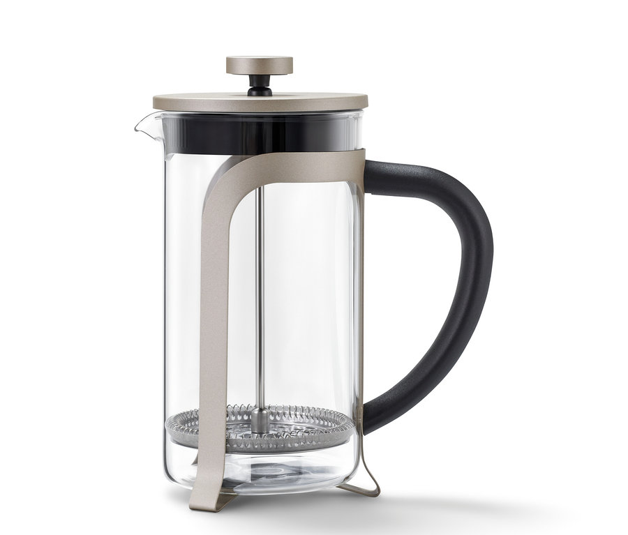 Dugattyús kávéfőző 800 ml, 6 csésze, pezsgőszín.