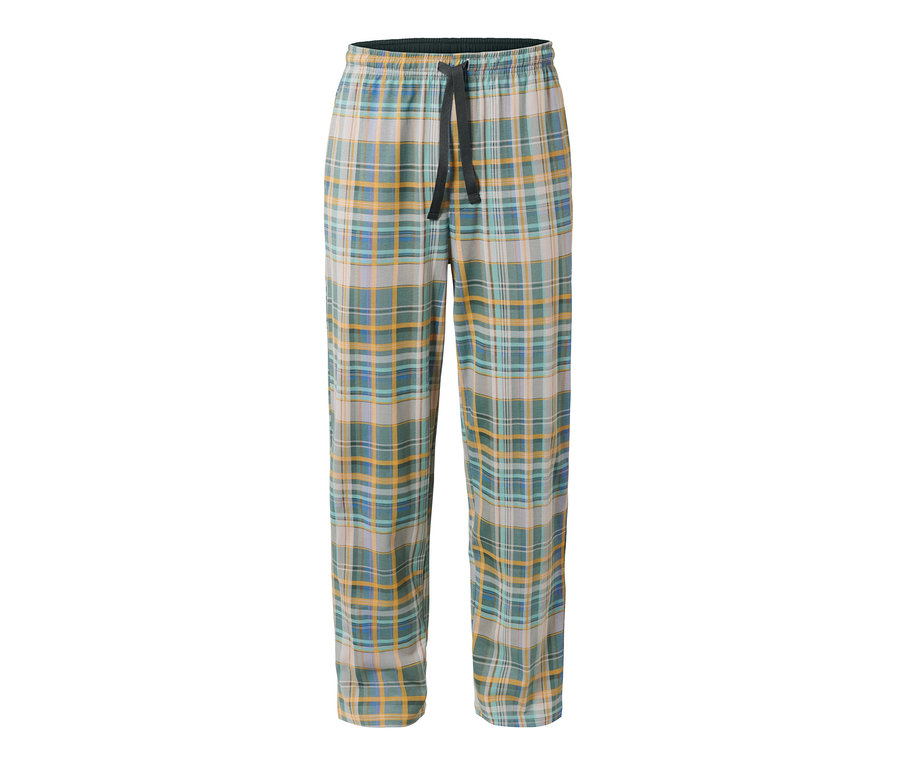 Kockás pizsama alsó húzózsinórral.