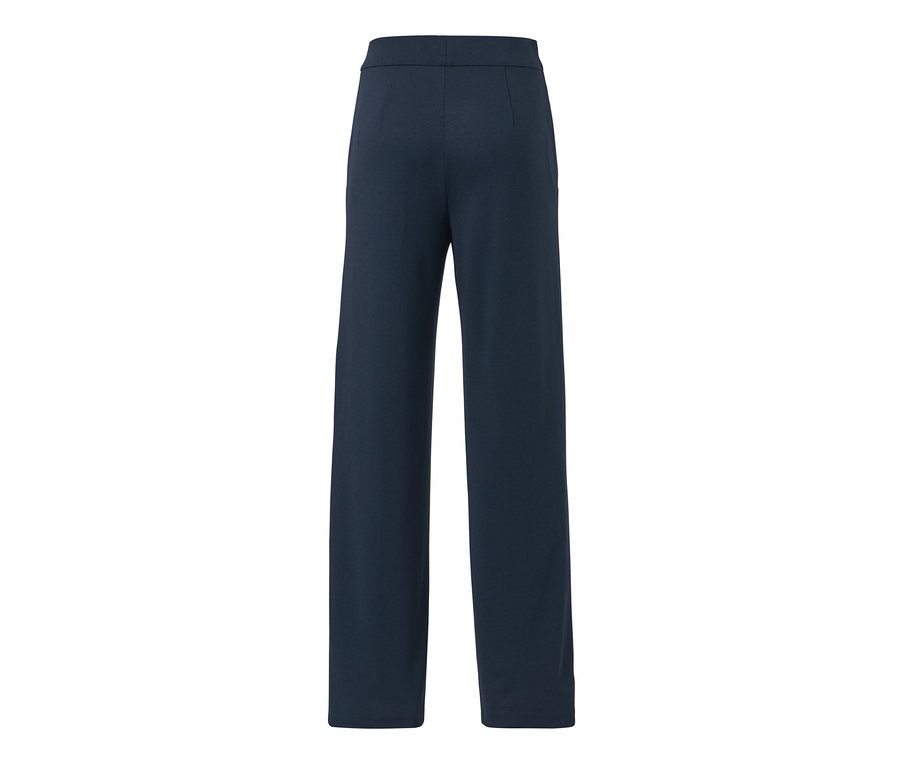 Sötétkék női jersey nadrág.