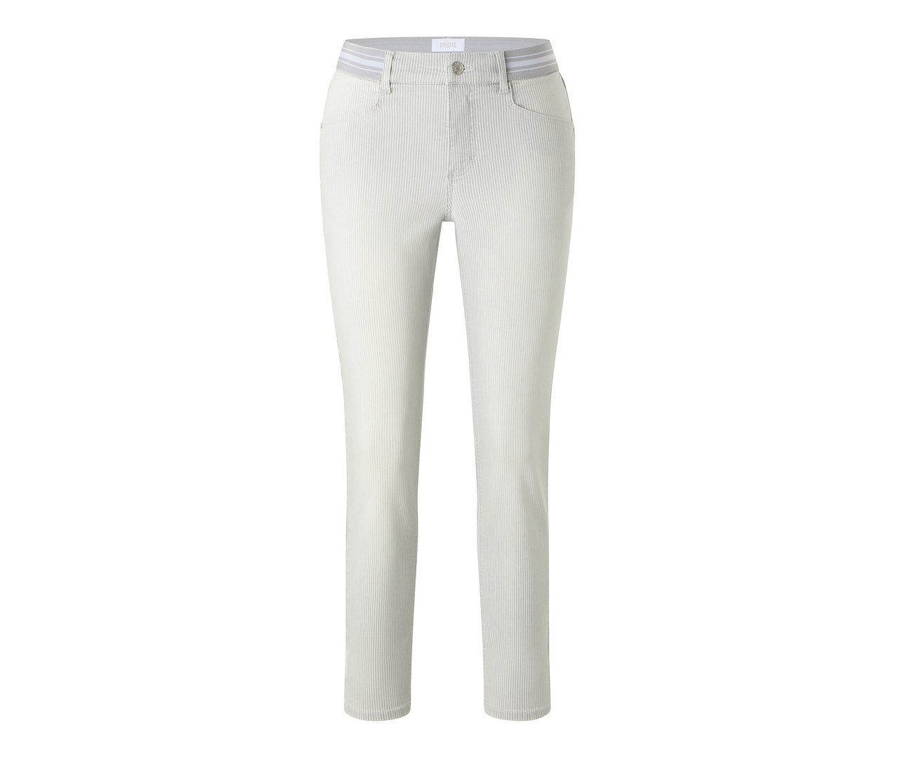 Világosszürke Angels »Ornella Sporty« Slim Fit 7/8-os farmer.
