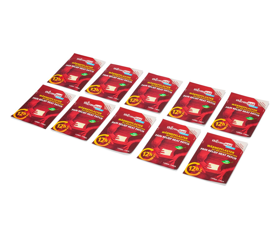 Több Thermopad hőtapasz fekszik fehér háttéren.