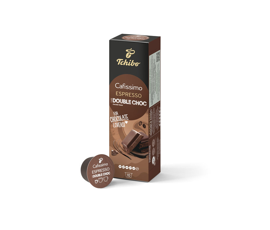 Cafissimo Espresso Double Choc csomag és kapszula.