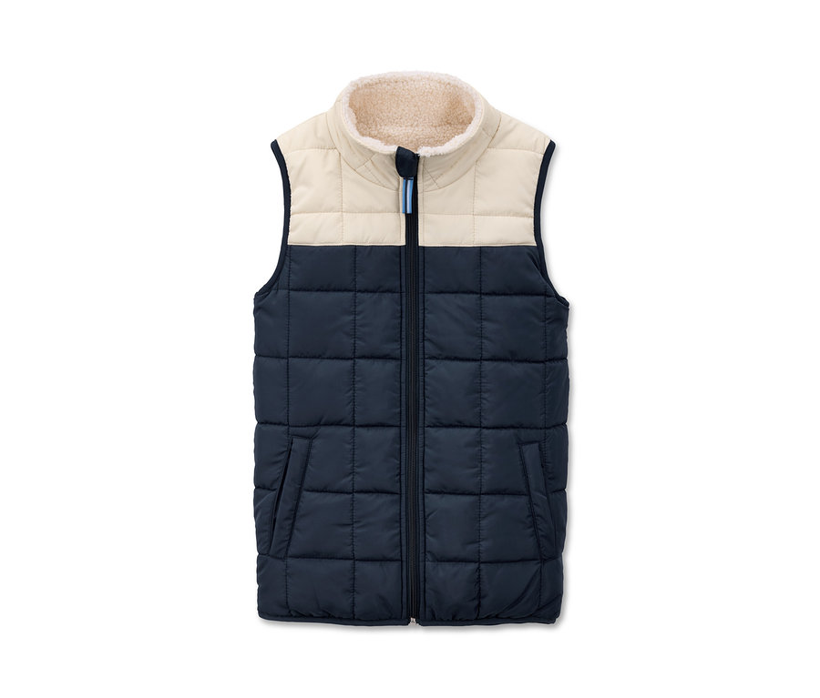 Steppelt mellény krém szegéllyel és sötétkék alsó résszel.