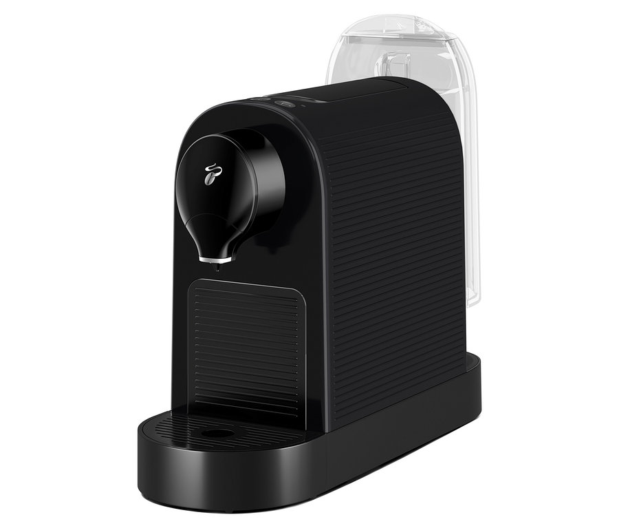 Fekete Cafissimo pure+ kávéfőző.