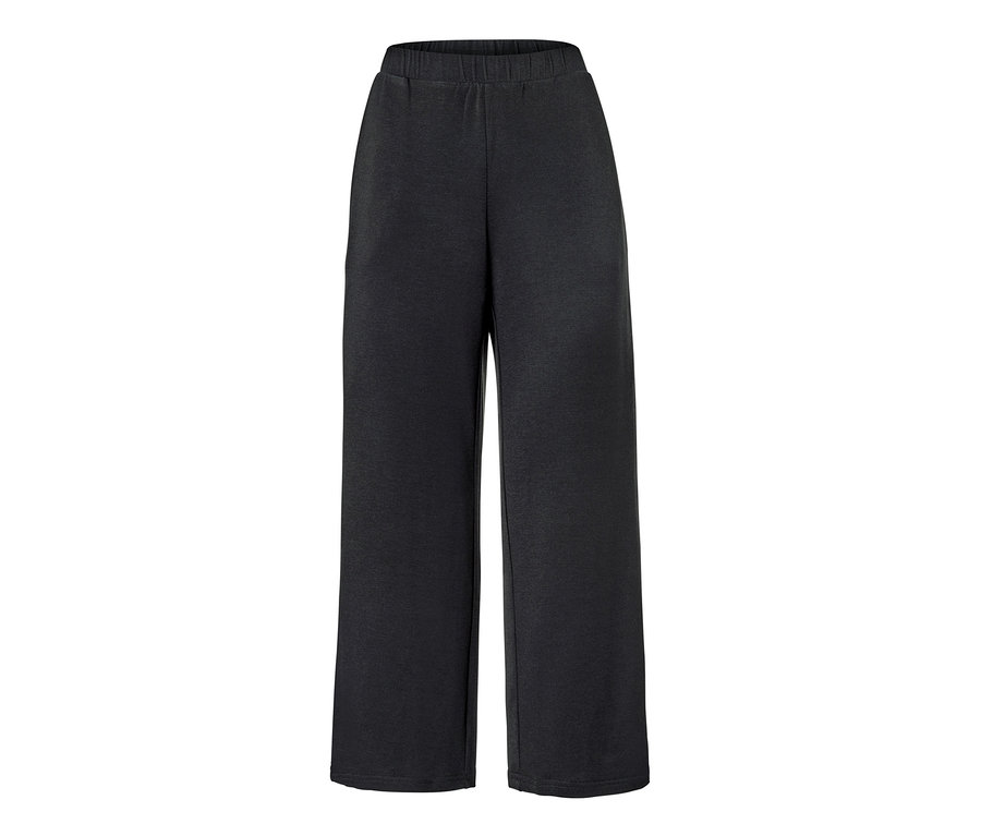 Egy fekete, 7/8-os otthoni nadrág.