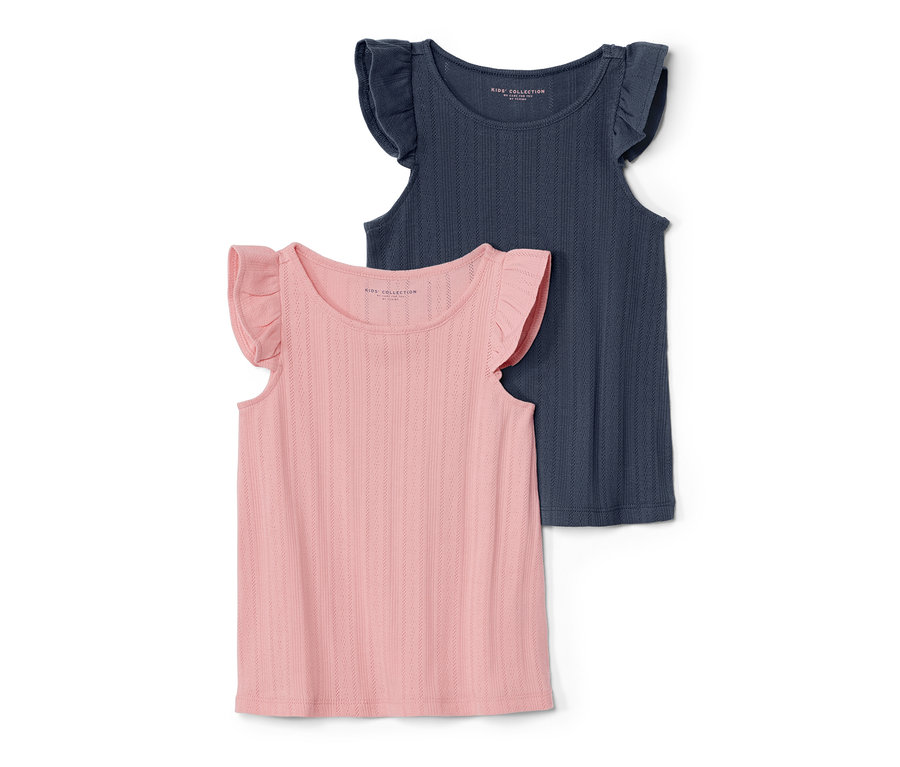 Két azsúrmintás gyerekpóló egymáson.