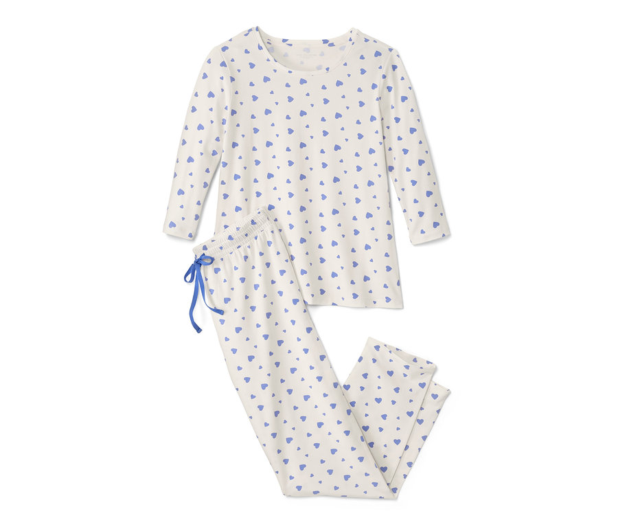 Női, szívecskés pizsama.