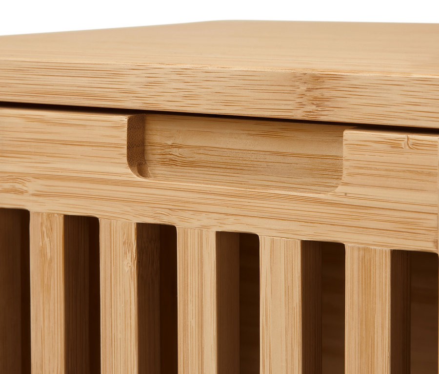 A komód részlete, 2 ajtóval, bambusz.