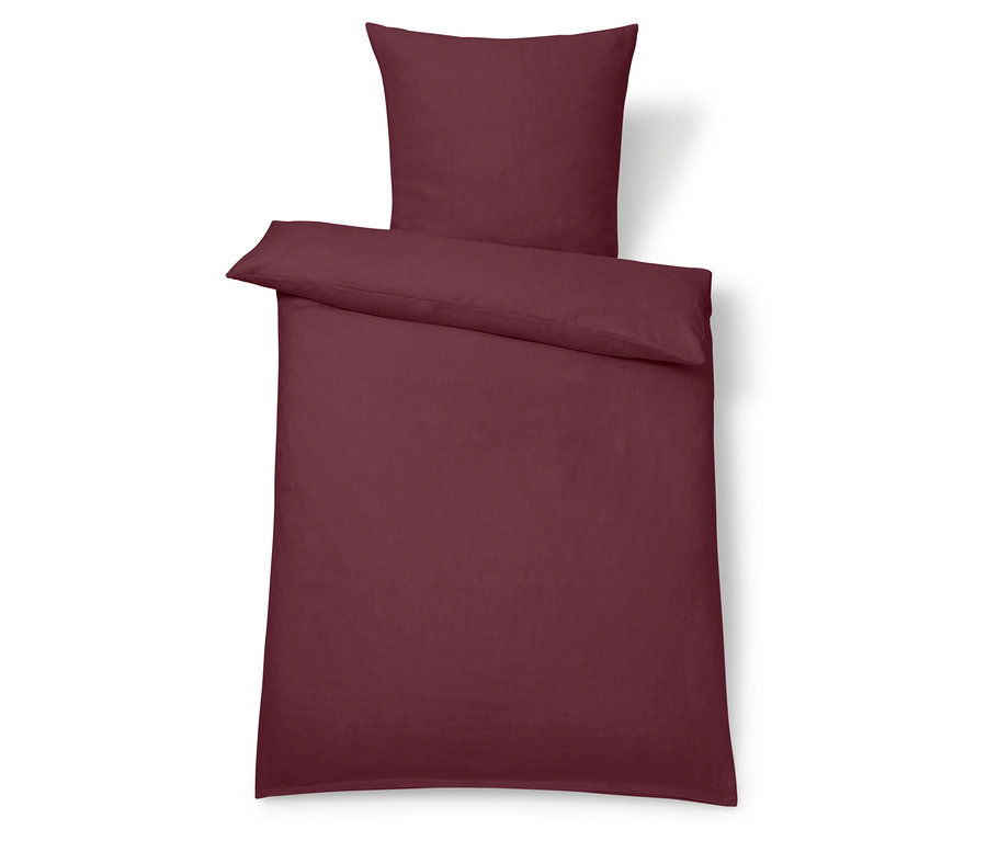 Len ágynemű, bogyó, normál méret.