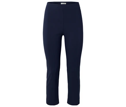 Sötétkék leggings fehér háttérrel.