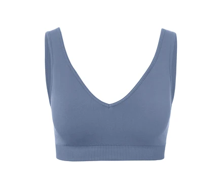 Kék, női seamless bustier melltartó.