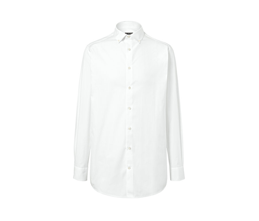 Fehér, hosszú ujjú, gombos Oxford férfi ing, Comfort Fit.