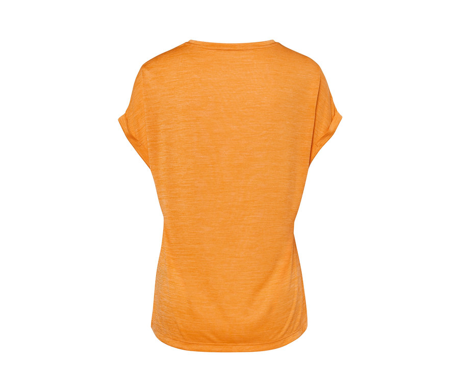 Narancssárga funkcionális felső hátulnézetből.