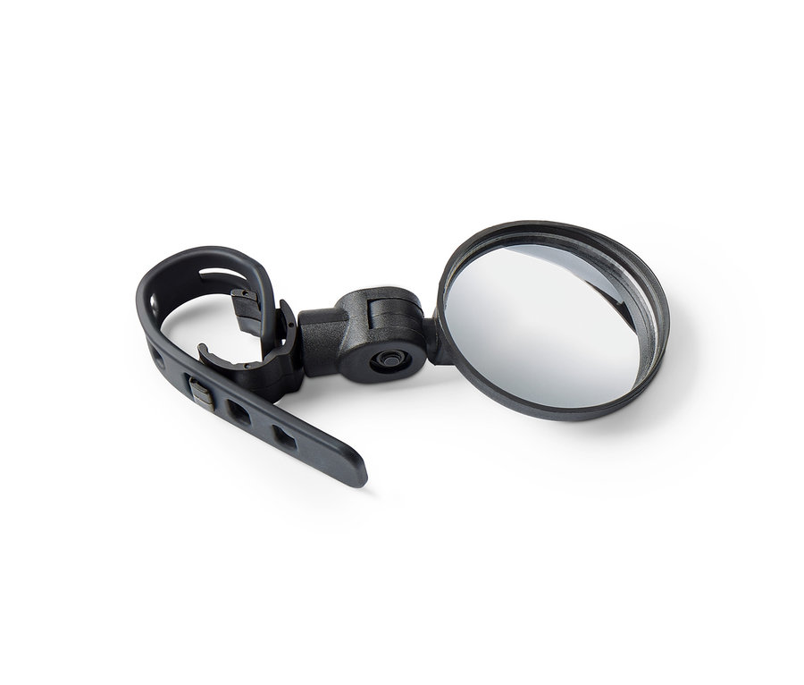 Fekete mini kerékpár visszapillantó tükör.