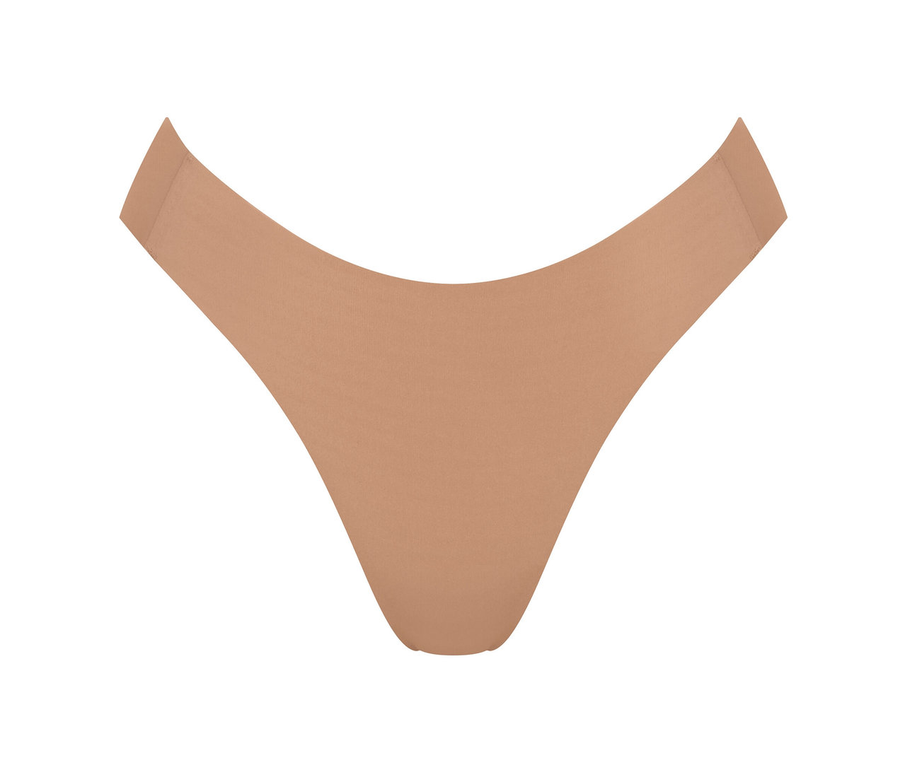 Egyetlen barna sloggi ZERO Feel 2.0 High leg alsó részletfotója fehér háttér előtt.