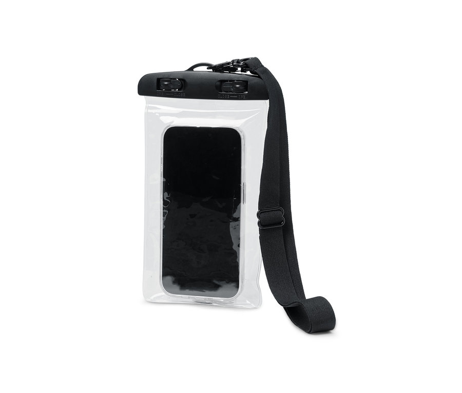 Vízhatlan okostelefontok fekete telefonnal és fekete pánttal.