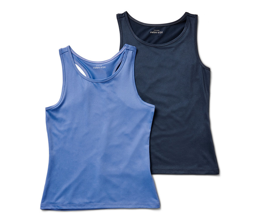 Két sportfelső gyerekeknek, egy kék és egy sötétkék.