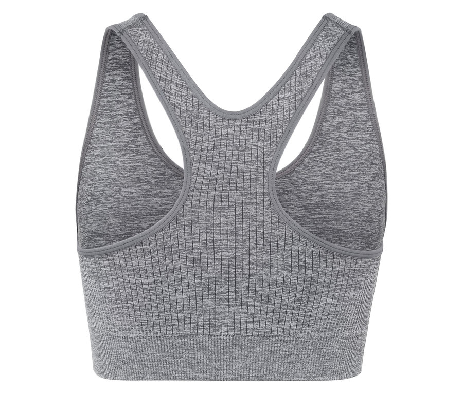 Szürke sportmelltartó birkózó hátrésszel.