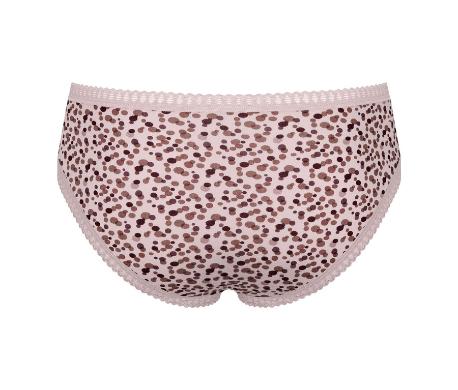 Sloggi Go Crush hipster alsó, rózsaszín, többszínű pöttyös mintával.