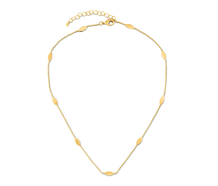 Arany nyaklánc navettákkal.