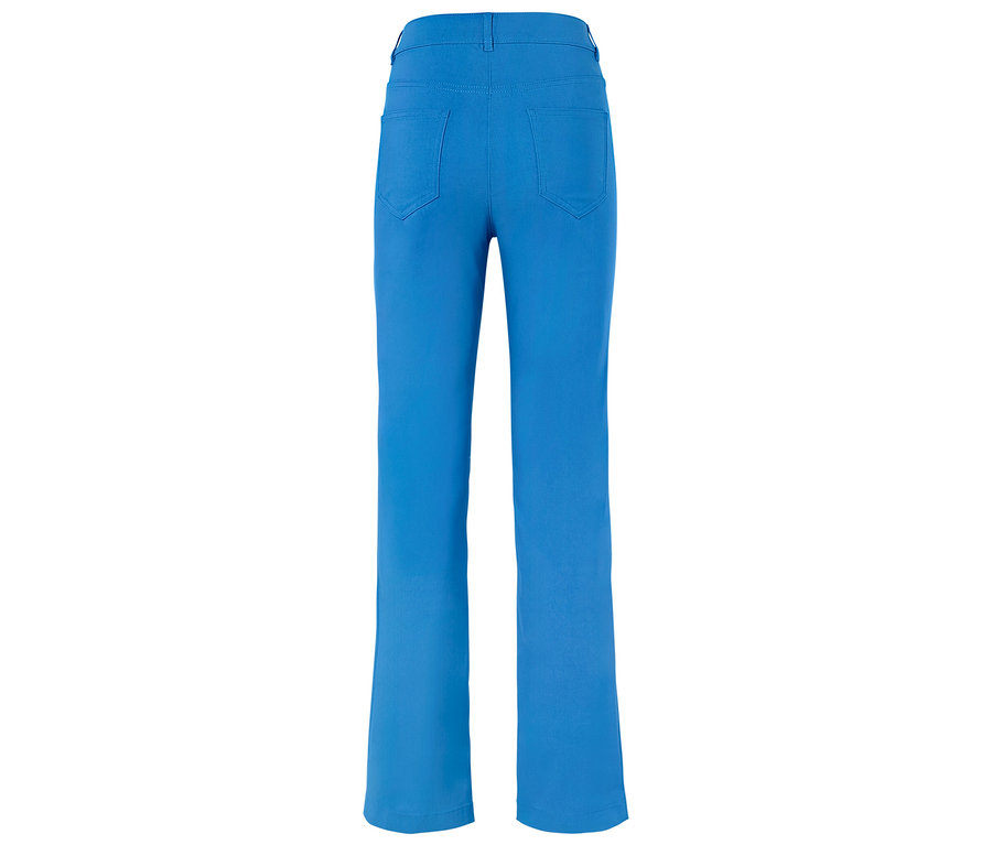 Hátulnézet egy kék nadrágról.