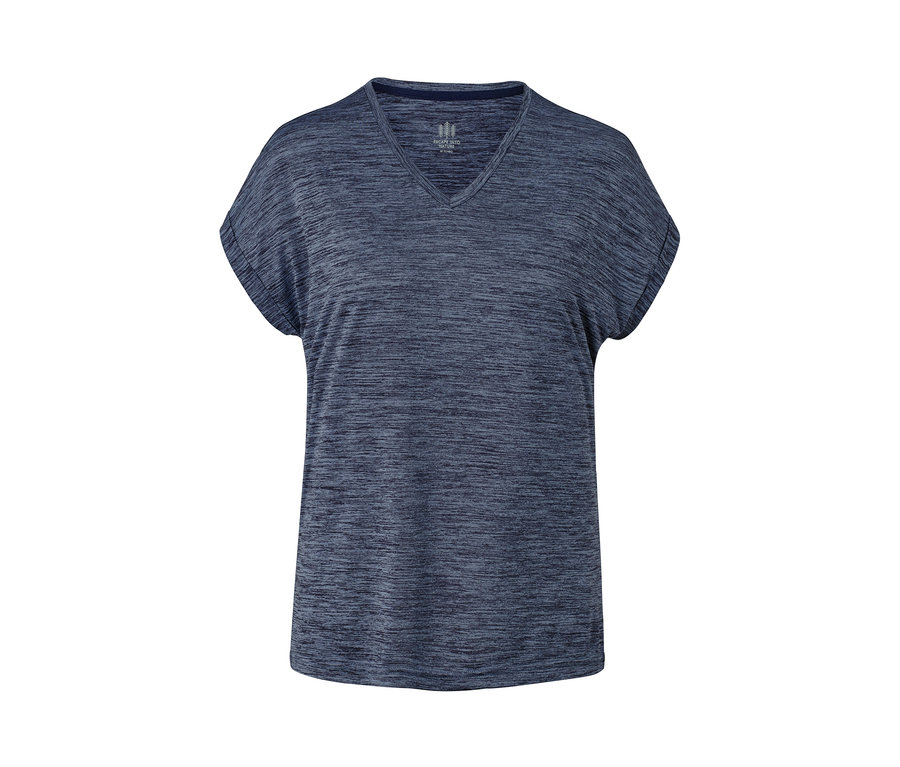 Melírozott sötétkék női funkcionális felső.