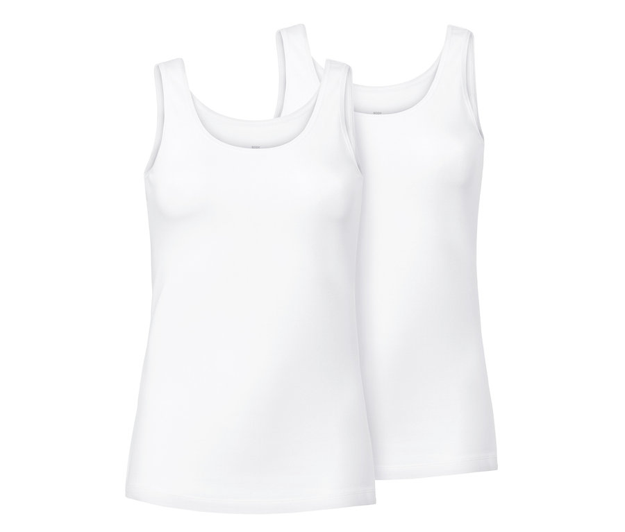 Két fehér női trikó.
