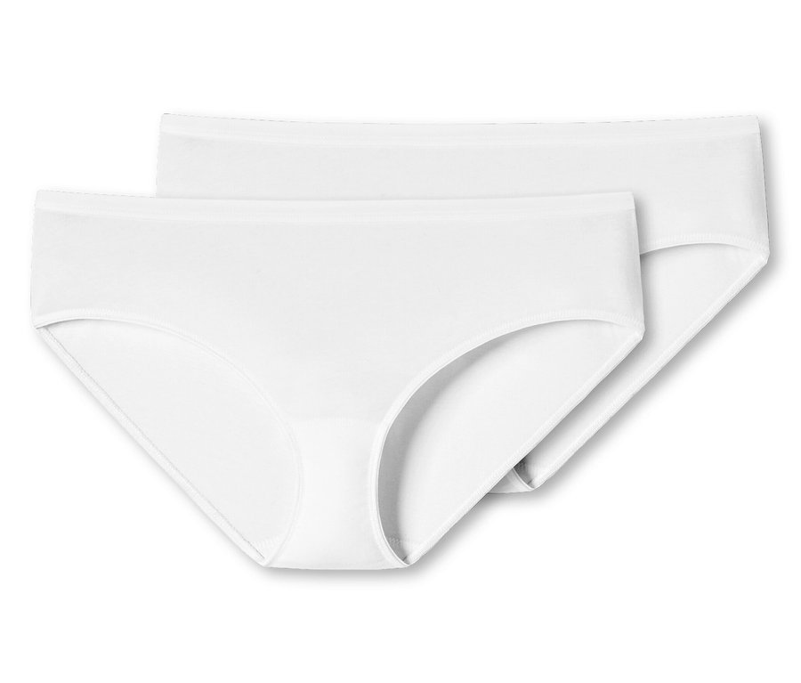 Két fehér SCHIESSER hipster alsó.