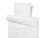 Texturált fehér párna- és paplanhuzat.