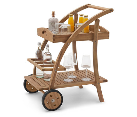 Zsúrkocsi levehető tálcával