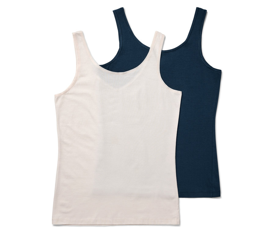 Két atléta: egy világos rózsaszín és egy sötétkék.