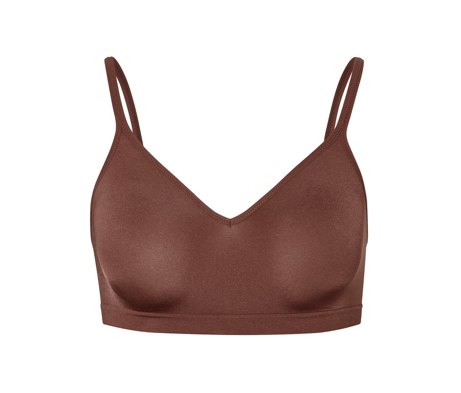 Gesztenyebarna Seamless puha melltartó.