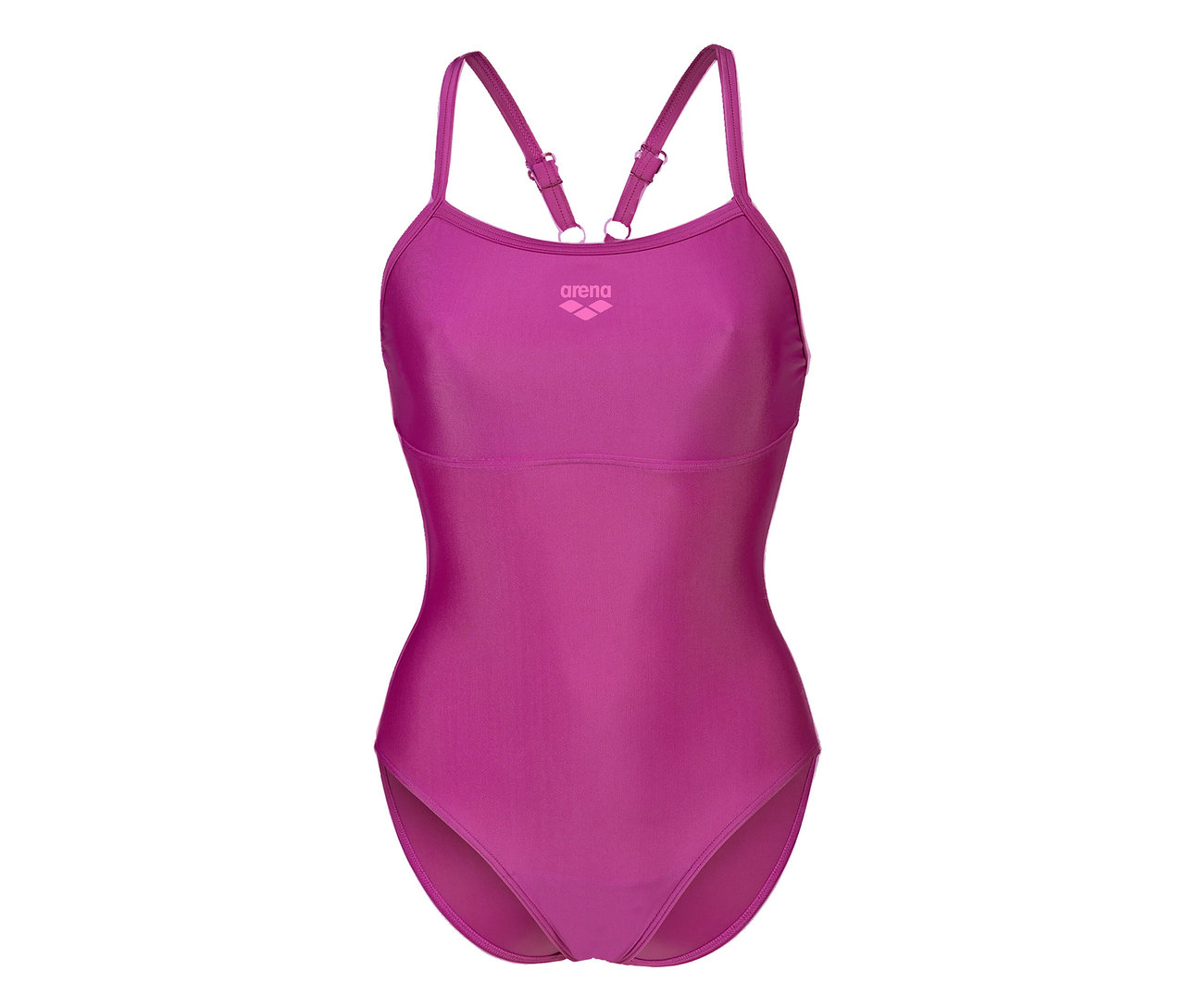 arena Feel márkájú Solid Lightdrop Back Bustier női fürdőruha, BÍBOR-BORVÖRÖS.