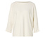 Női 3/4-es denevérujjú pulóver, krém