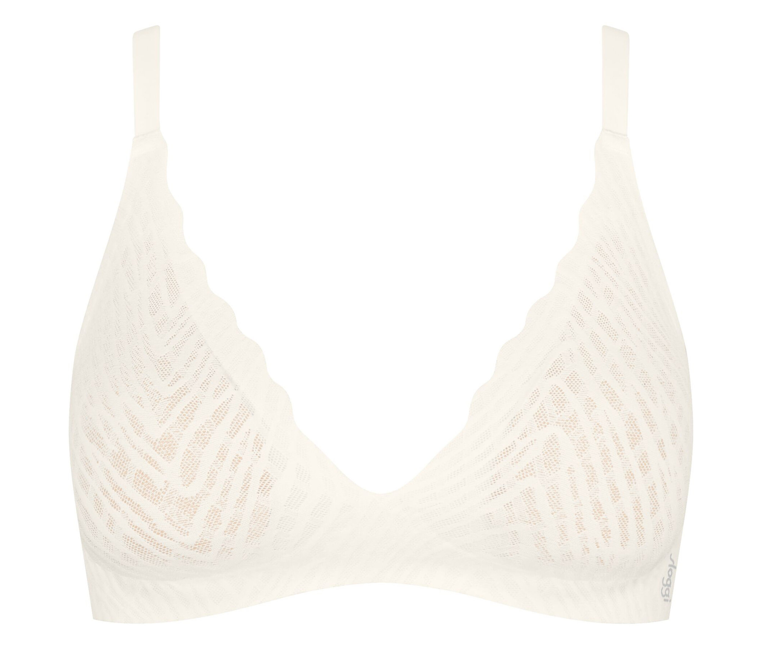 Mintás fehér melltartó.