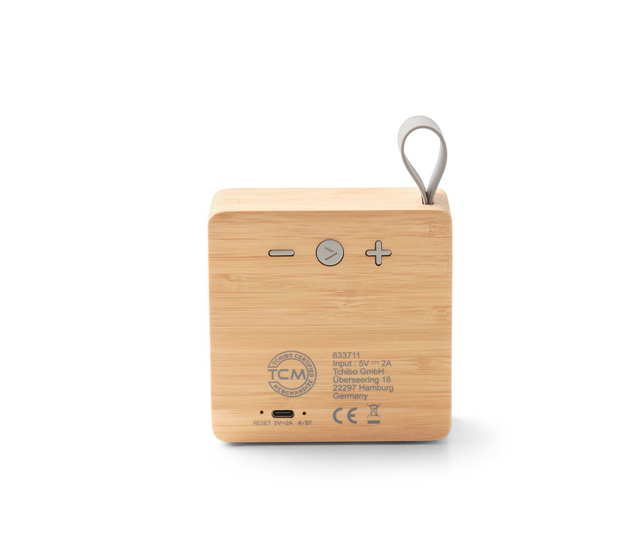 Bluetooth hangszóró, bambusz.