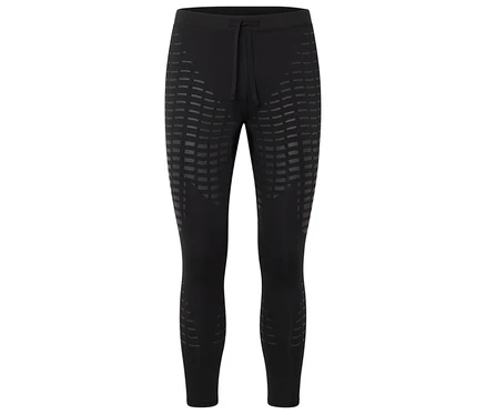 Fekete leggings geometrikus mintával.
