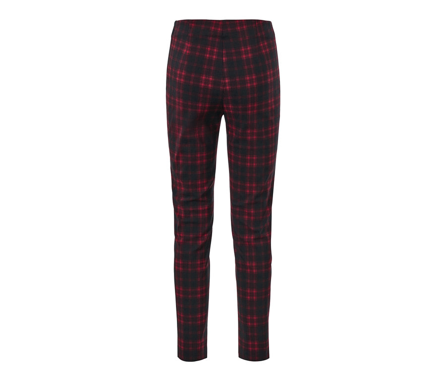 Kockás sztreccsnadrág.