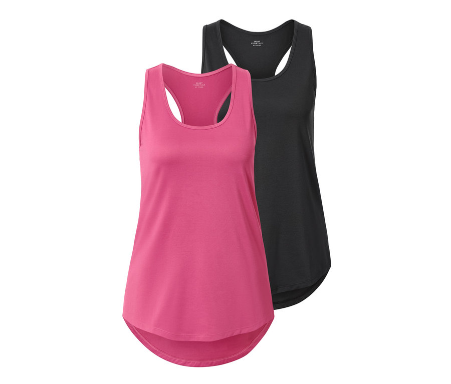 Két funkcionális top, egy fukszia és egy antracit színben.
